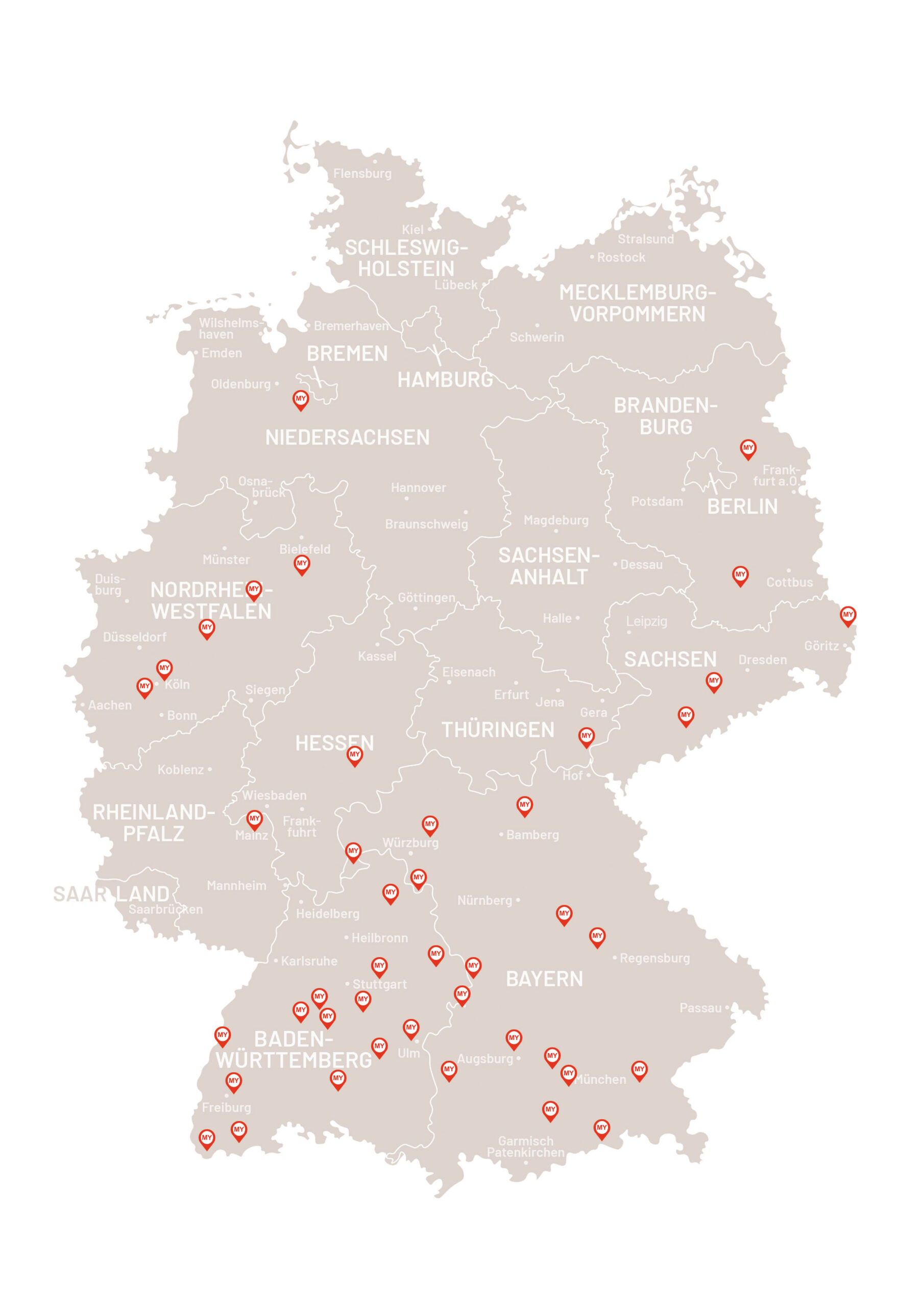 MYMassivhaus Baupartner Standortkarte Massivhaus