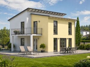 Pultdachhaus 120 m² Fotorealistisch