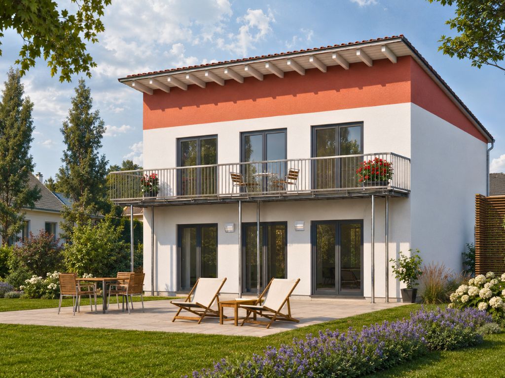 Pultdachhaus 150 m² Fotorealistisch