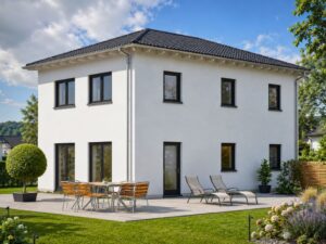 Walmdachhaus 125 m² Fotorealistisch