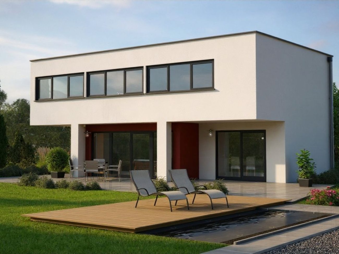 Bauhaus 140m²_Fotorealistisch